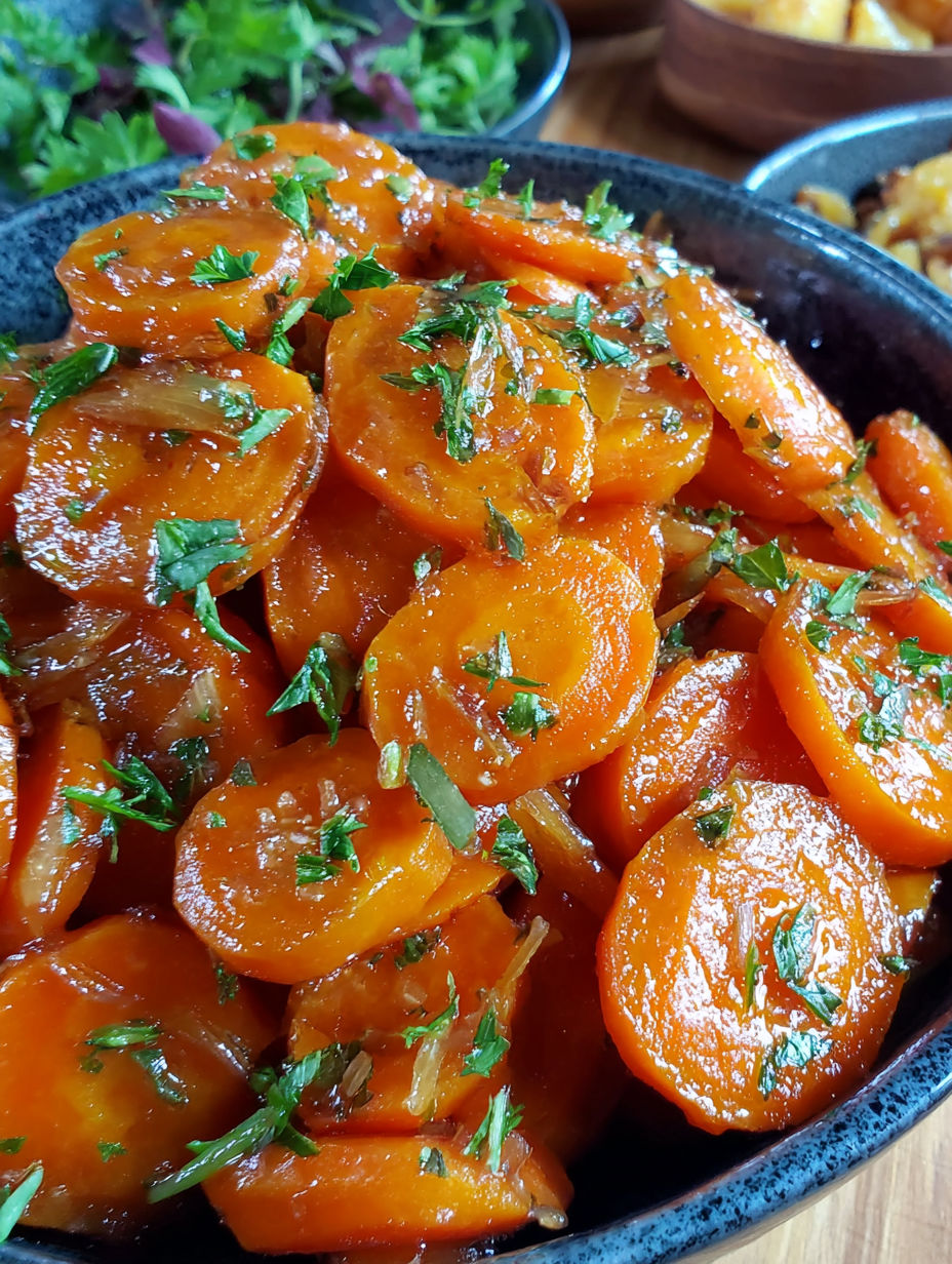 A bowl of carrots with green tops.