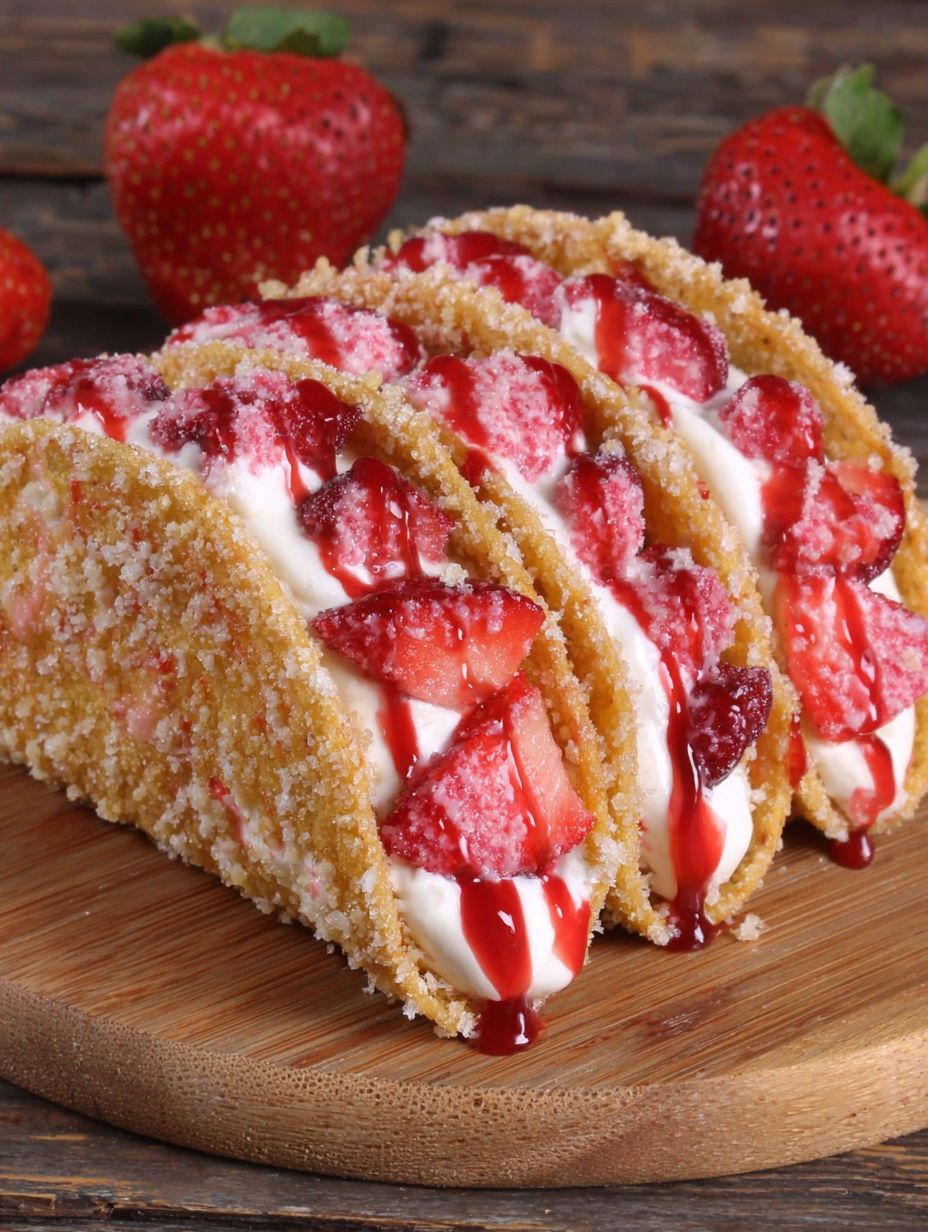 A dessert with strawberries and whipped cream.