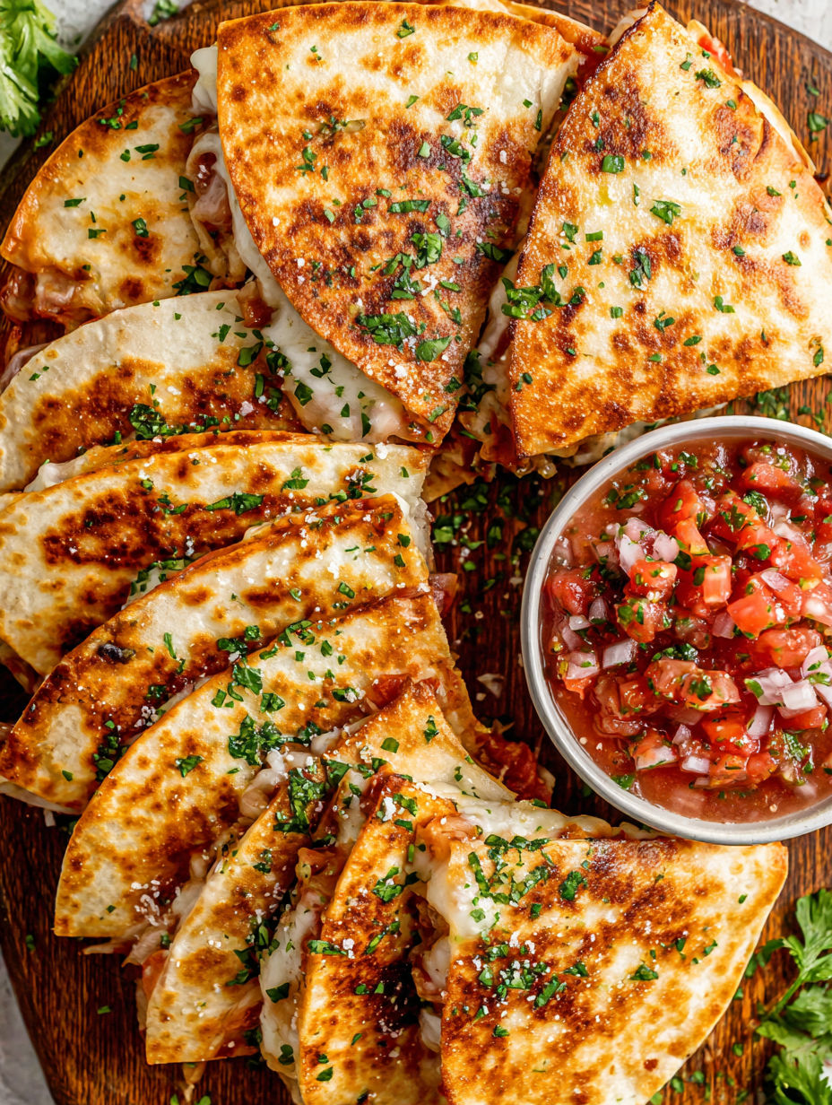 A plate of food with a bowl of sauce.