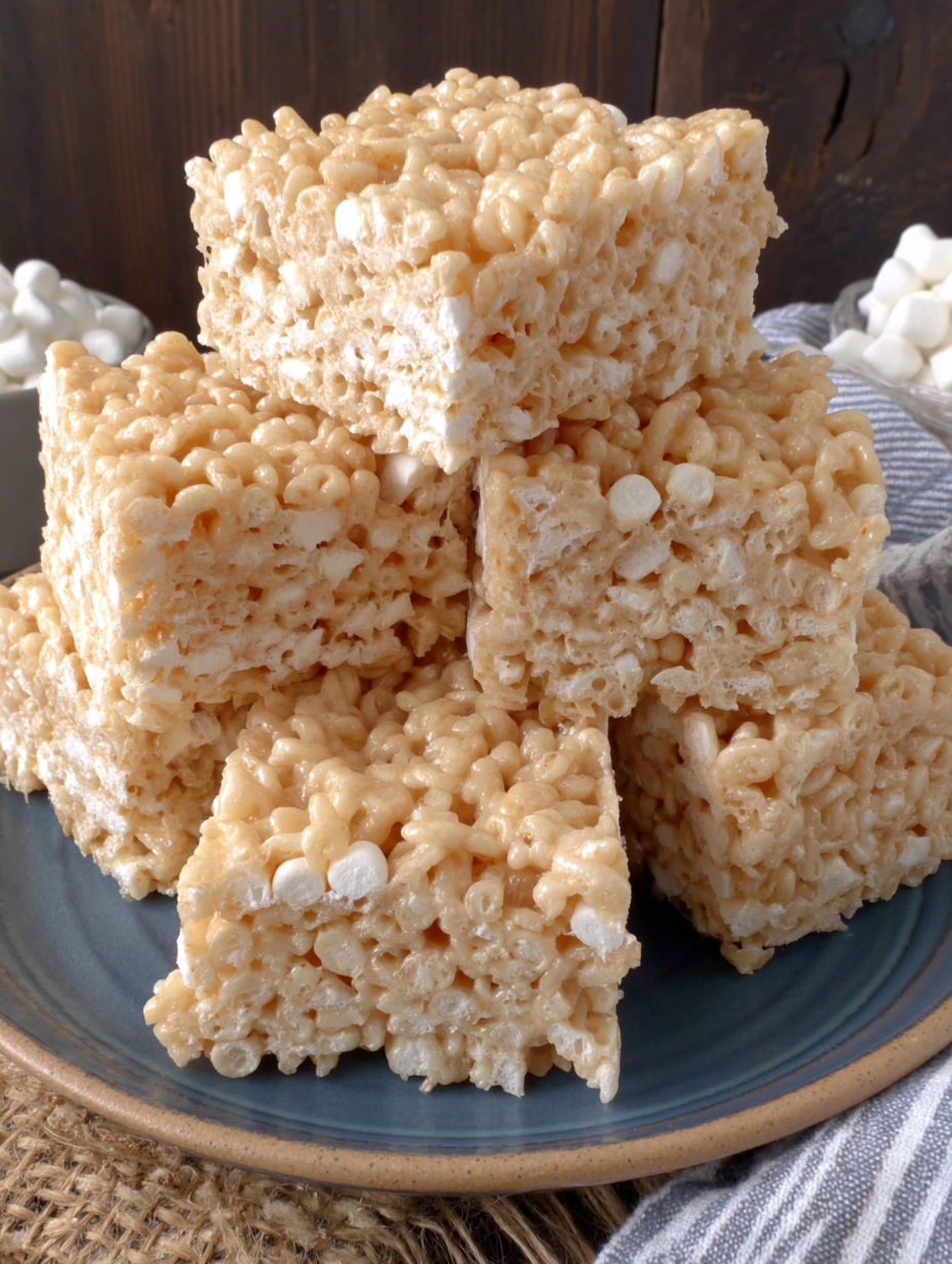 A stack of marshmallows on a plate.