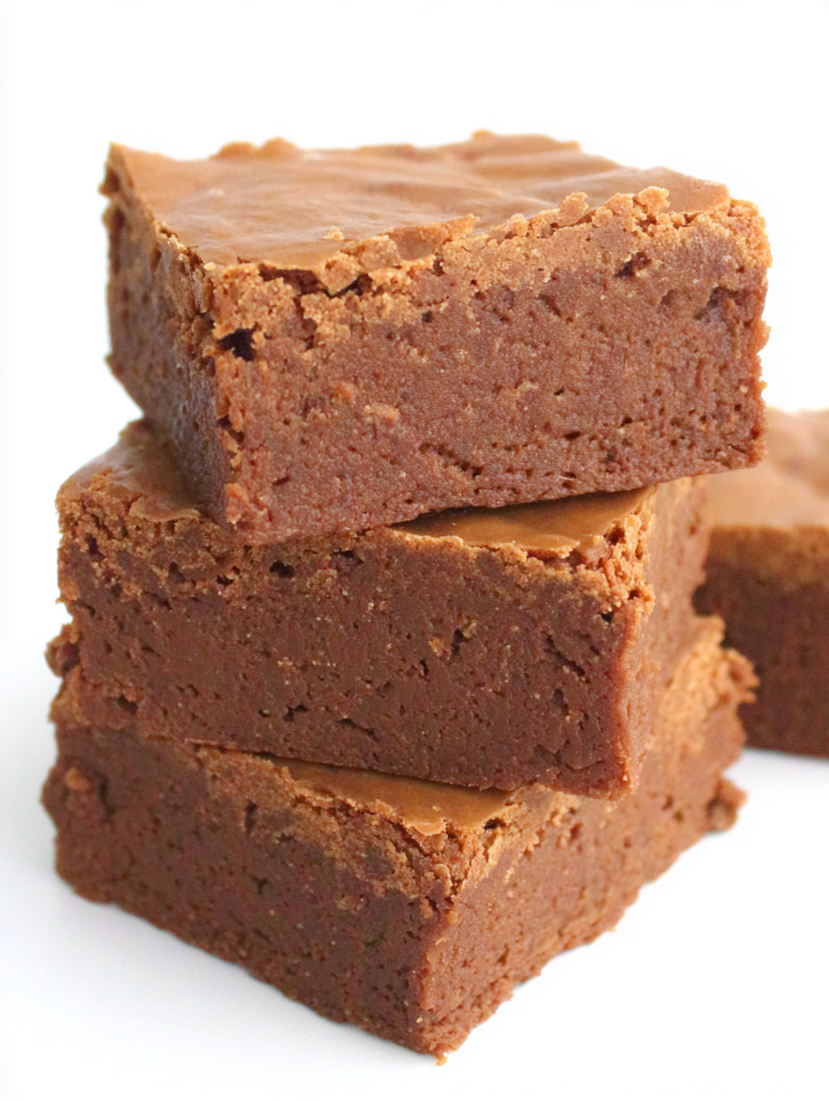 A stack of brownies.