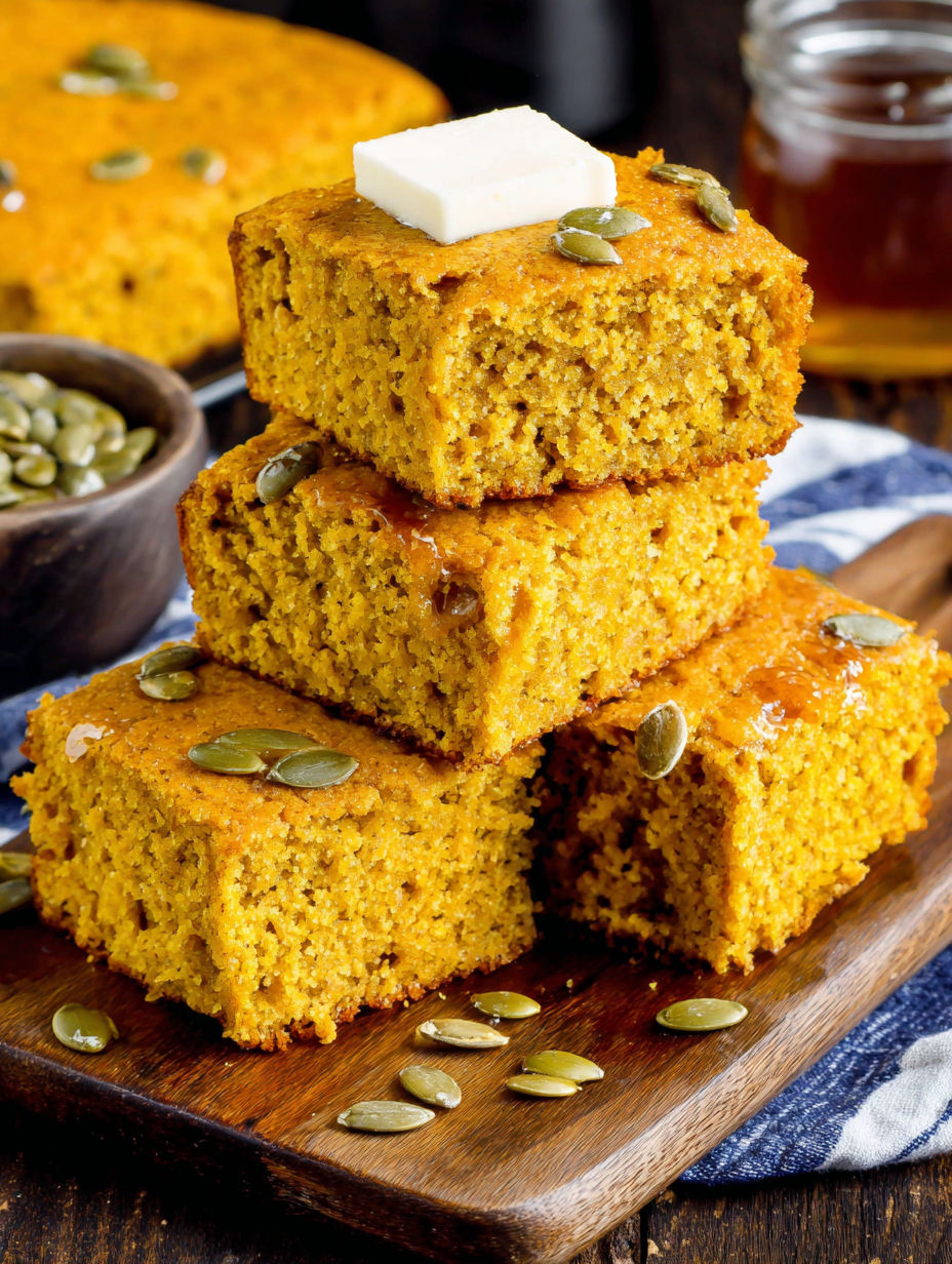 Pumpkin Maple Cornbread.