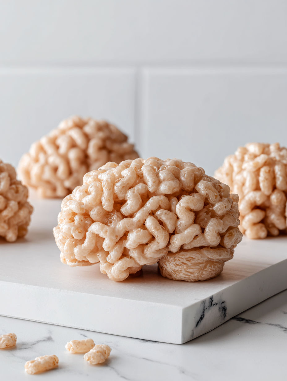 Rice Krispie Brains - Creepy Halloween Dessert Idea!.