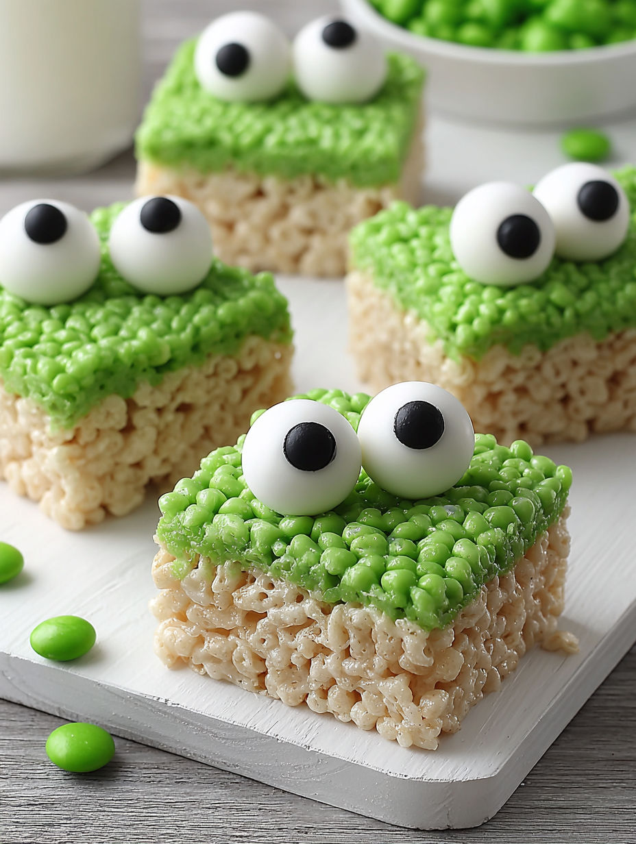 Green monster rice krispie treats.