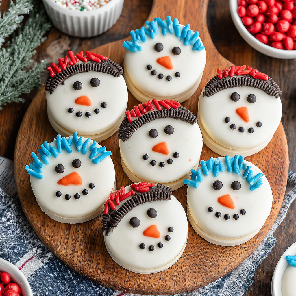 Snowman Oreos - Adorable Holiday Dessert Idea!.
