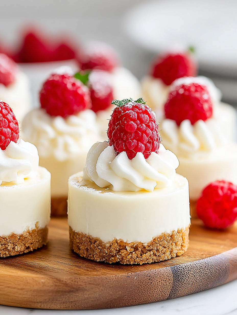 Raspberry Mini Cheesecakes - Simple No-Bake Dessert!