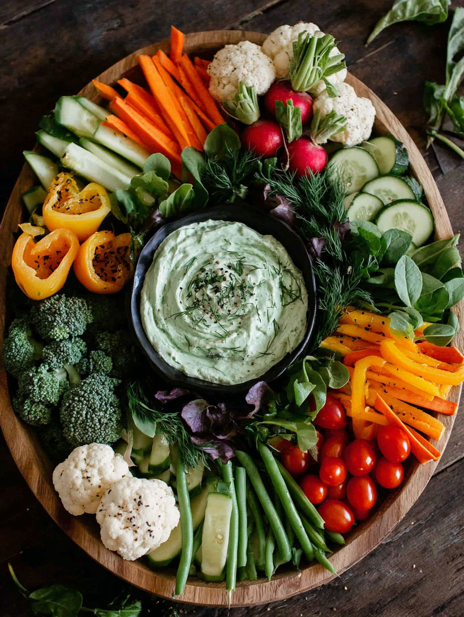 A Halloween veggie tray with a spooky witch creation.