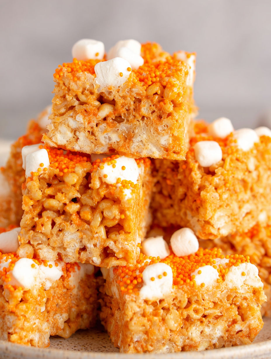 Pumpkin Crispy Treats.