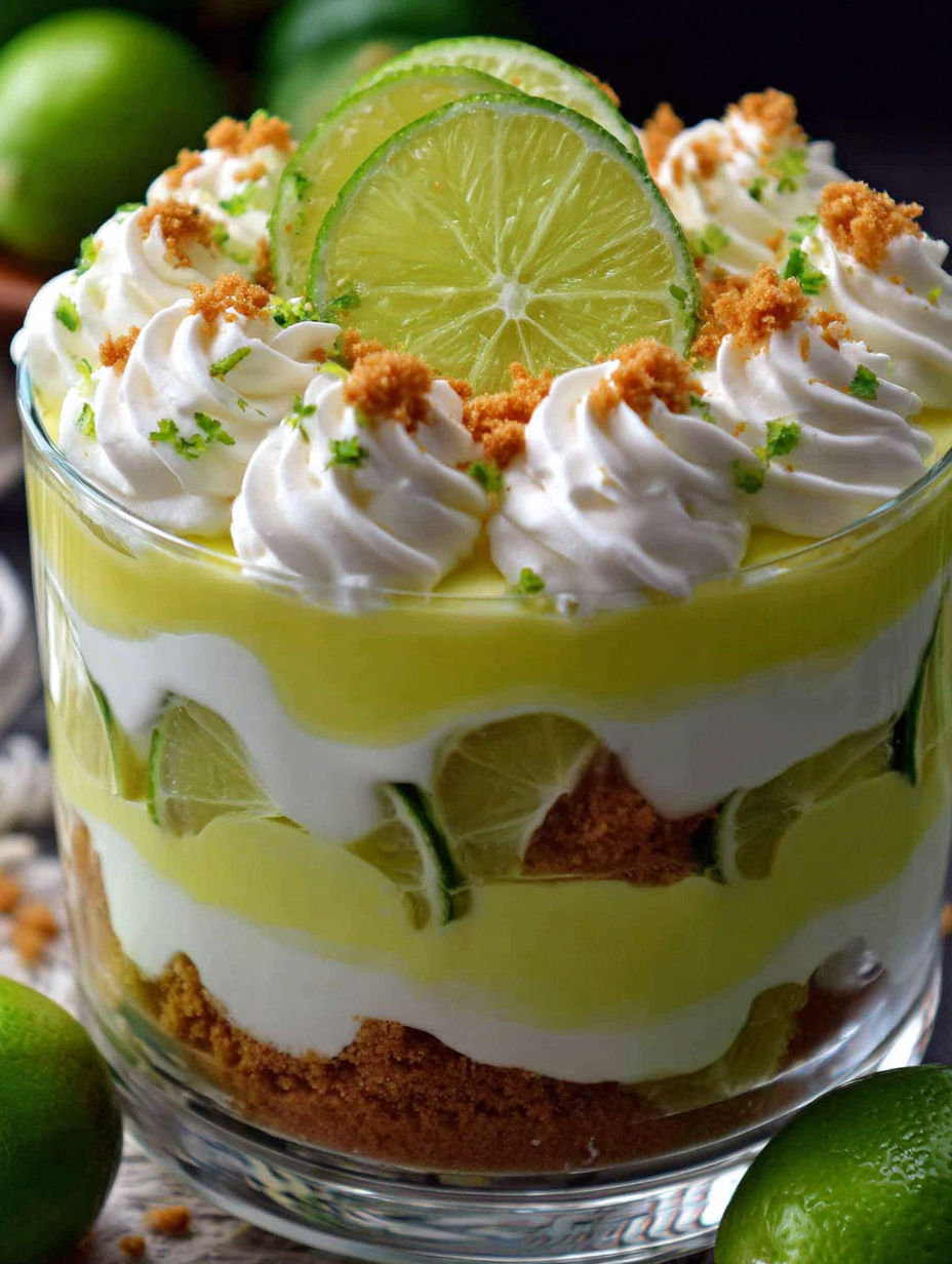 A dessert with a lime wedge on top.