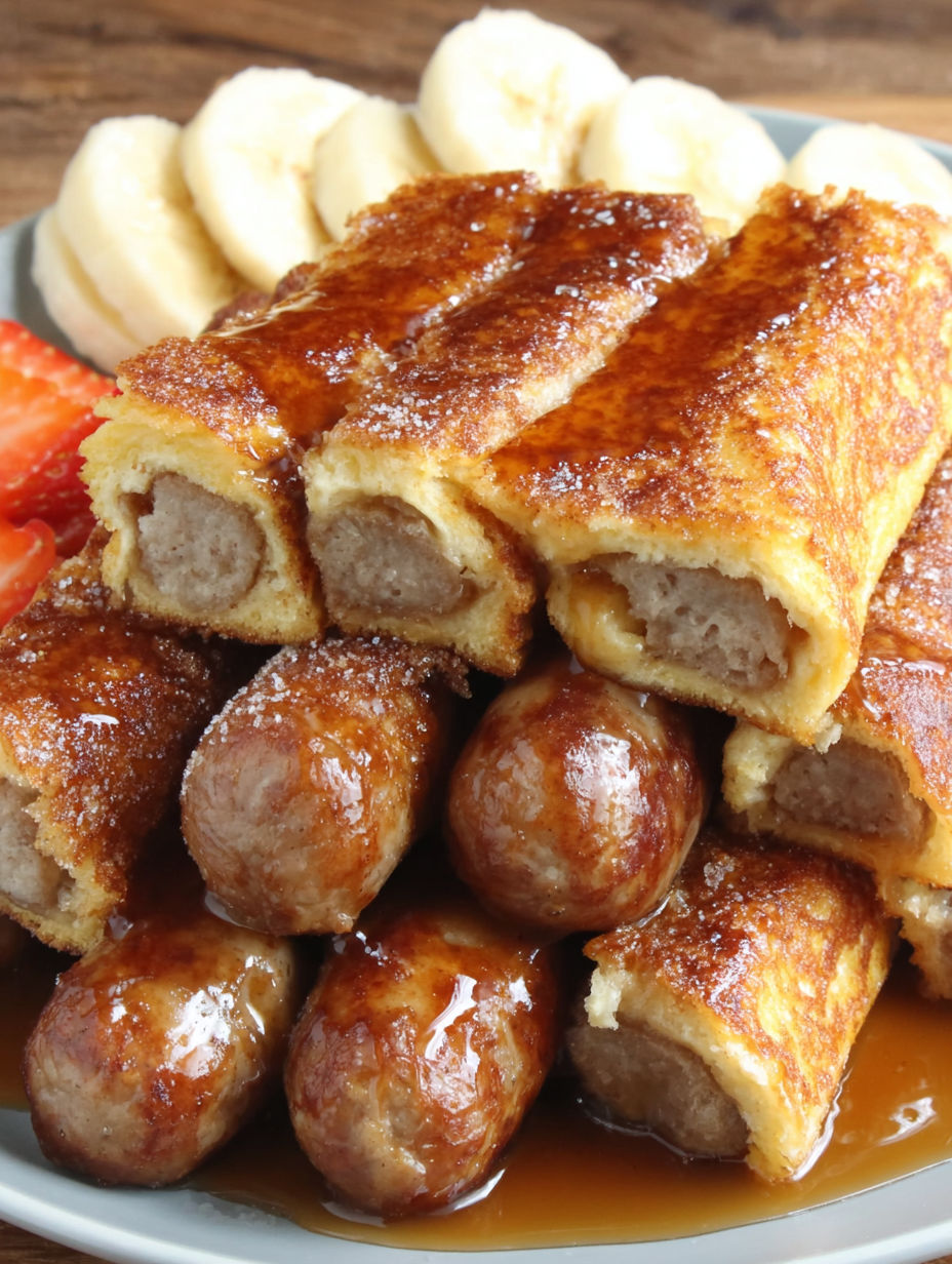 Sausage French Toast Roll-Ups - Breakfast Fun!