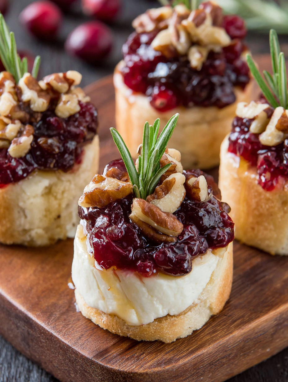 Cranberry Brie Bites with Orange - Holiday Perfection!.