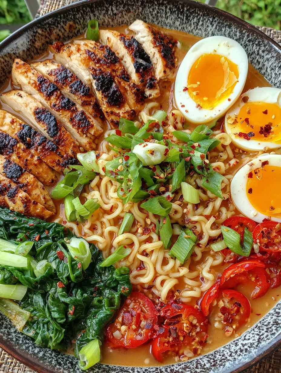 A bowl of high protein Gordon Ramsay ramen.