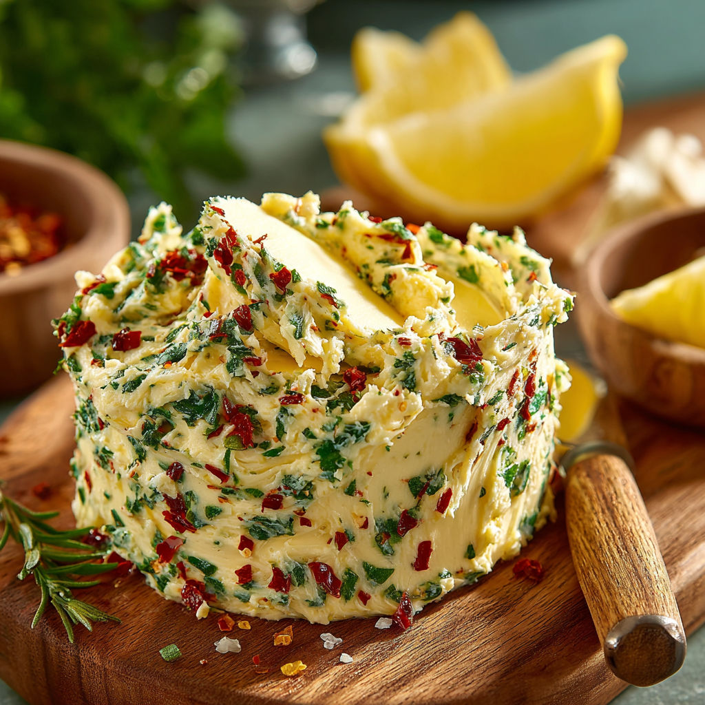 A cake with a green topping.