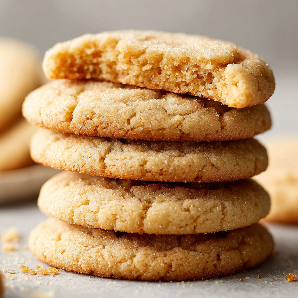 A stack of brown sugar cookies.