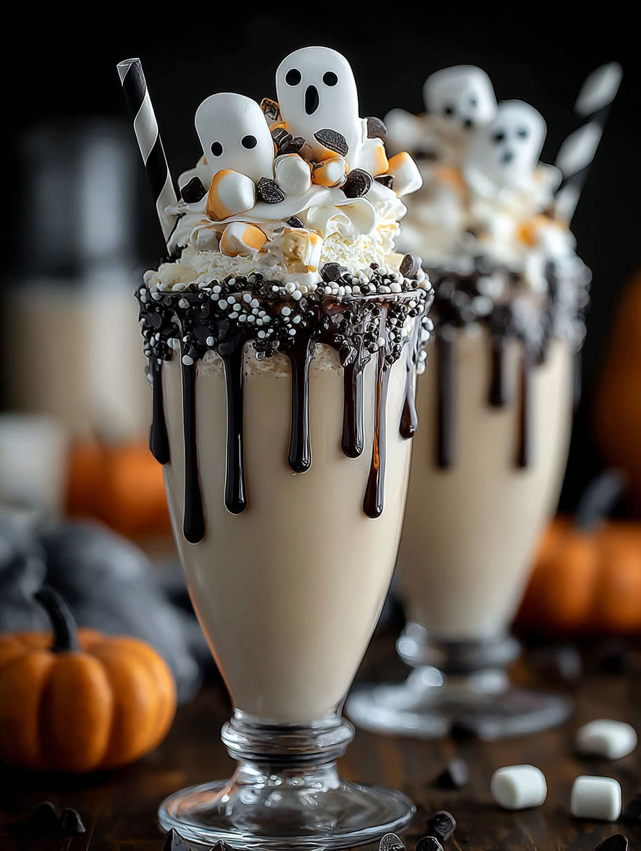 A delicious 3 ghostly vanilla milkshake recipe.