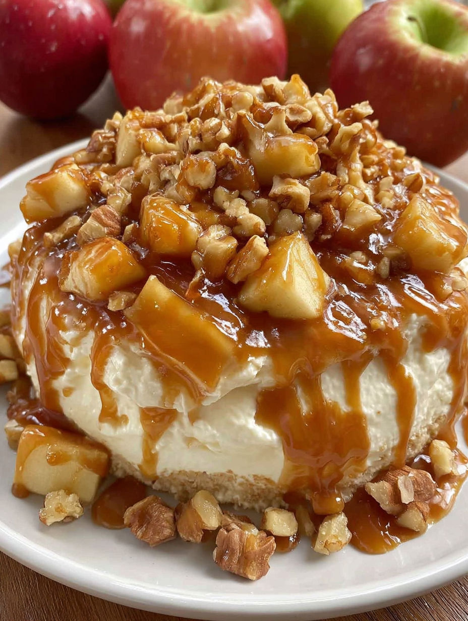 A caramel apple cheesecake dip recipe.