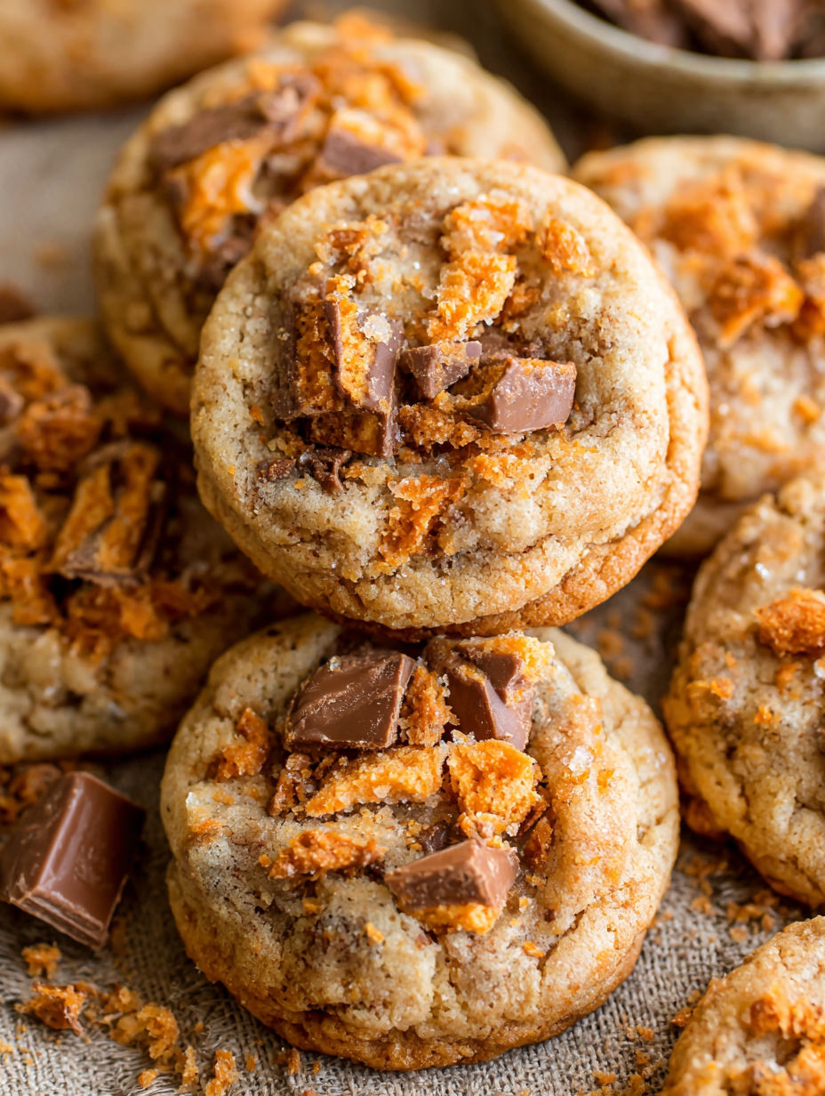 Peanut butter and chocolate chip cookies.