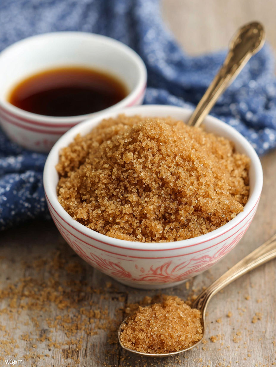 A bowl of brown sugar substitute.