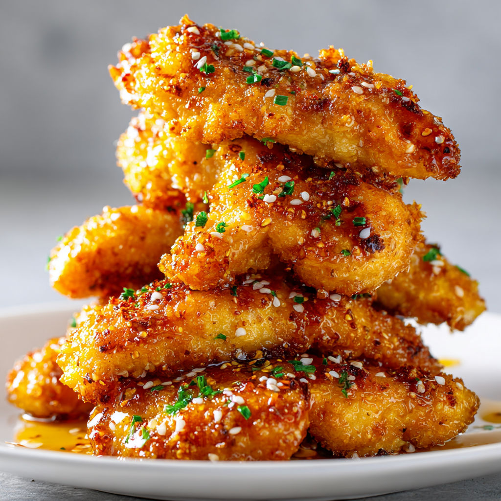 Air fryer honey butter garlic chicken tenders.