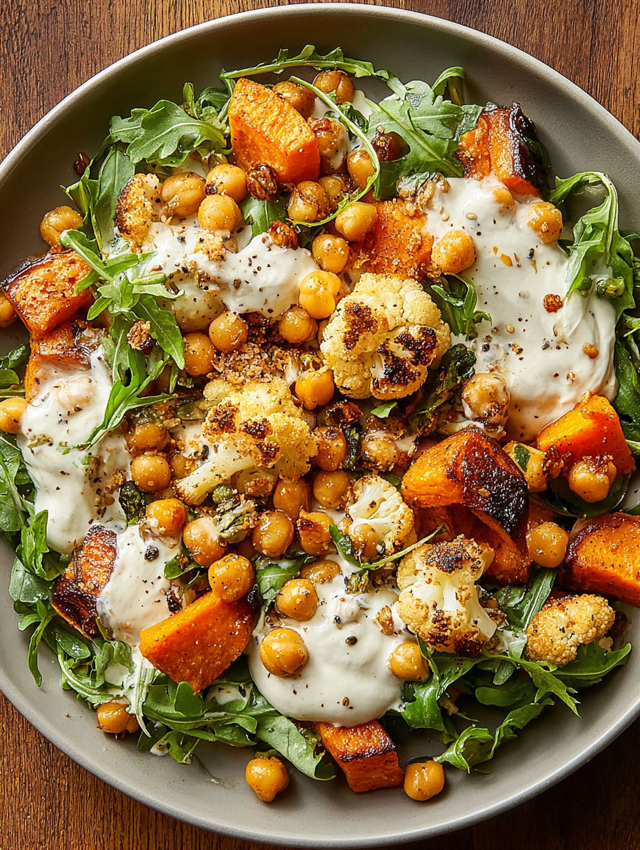 A bowl of food with a variety of vegetables.