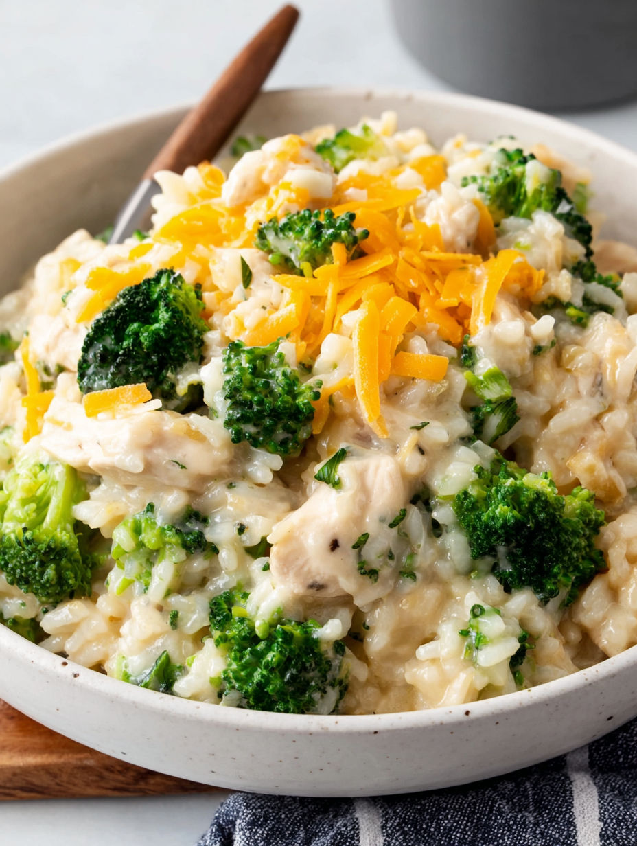 A bowl of rice, broccoli, and chicken.