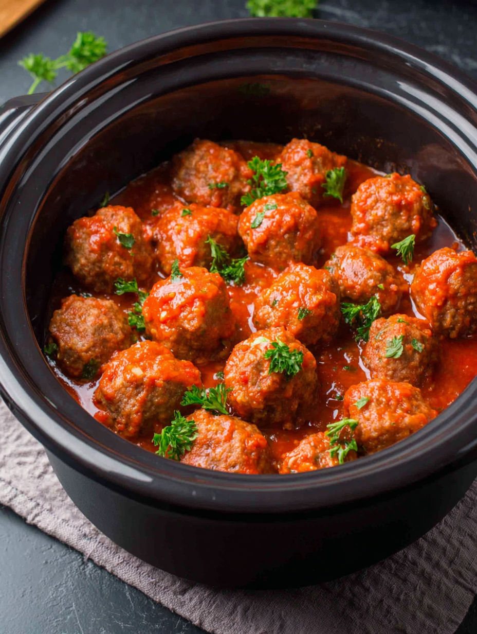 A bowl of meatballs in a red sauce.