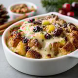 A bowl of food with a spoon in it.