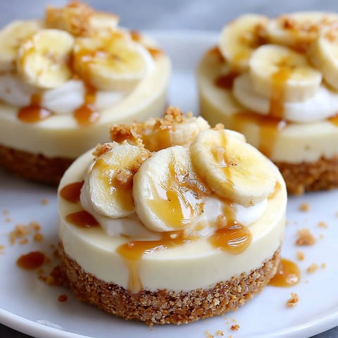 Three desserts made with bananas and cream.