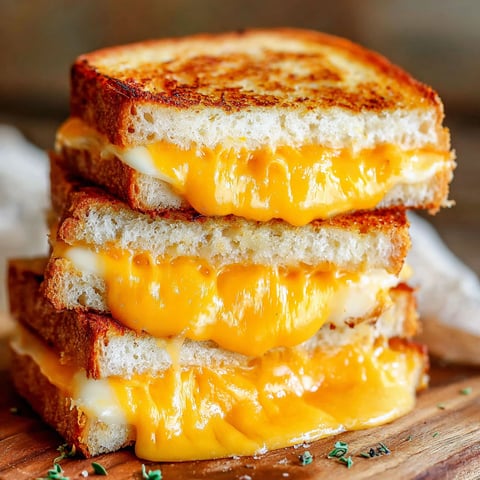 A stack of grilled cheese sandwiches.