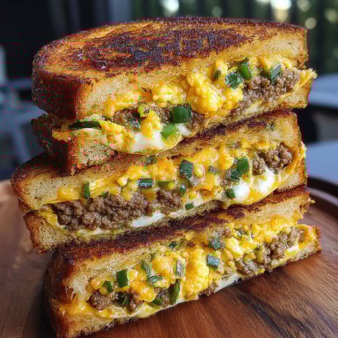 A stack of jalapeño popper patty melts.