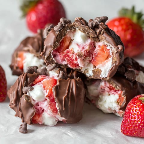Chocolate Strawberry Yogurt Clusters.