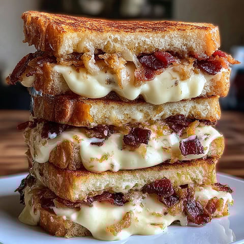 Triple cheese bacon ranch melt sandwich.