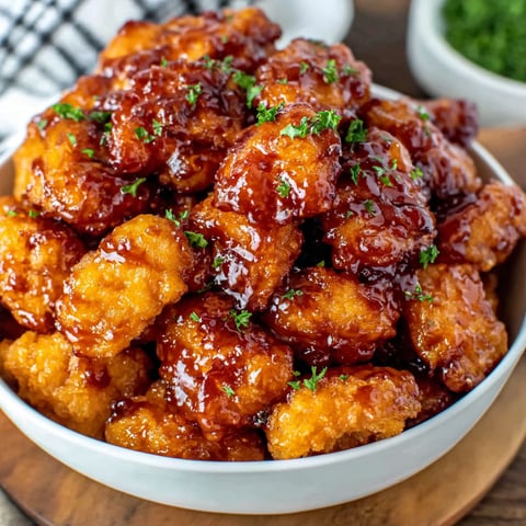 A bowl of chicken with sauce.