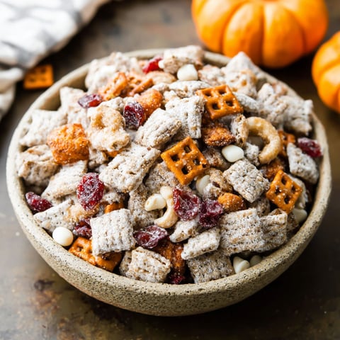A bowl of Pumpkin Spice Buddies.