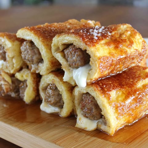 Sausage French Toast Roll-Ups - Breakfast Fun!.