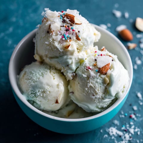 A bowl of ice cream with sprinkles.
